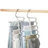 Cabide Multifuncional para Calças Inox 10 Divisórias Branco Kit com 2 Home Ag4878 - 1