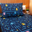 Ver imagem 5 de Jogo de Cama Solteiro Doce Vida Malha Misto Estampado com Elastico 2 Pçs Pac Pac Marinho