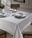 Ver imagem 1 de Toalha de Mesa Festa Natal Quadrada 4 Lugares Requinte Ii Dohler Prata