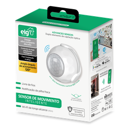 Sensor de Movimento Inteligente, Elg, Shsp500, Wi-fi 2.4ghz, Detecção de Movimentos, Automação - 3
