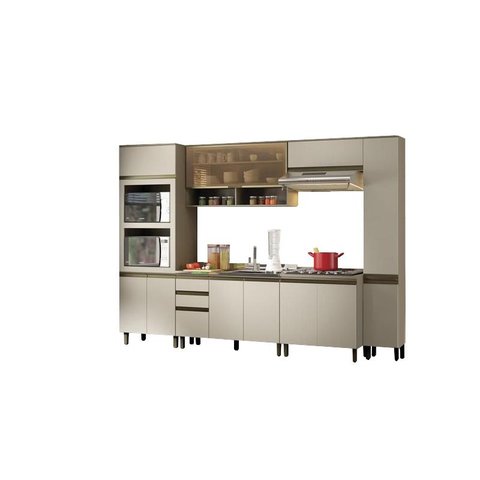Cozinha Modulada Conect com 12 Peças Duna/cristal - Henn