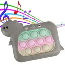 Ver imagem 1 de Pop It Mini Game Interativo Dinossauro Luzes Som 4 Modos Divertido Anti Estresse Sensorial Relaxante