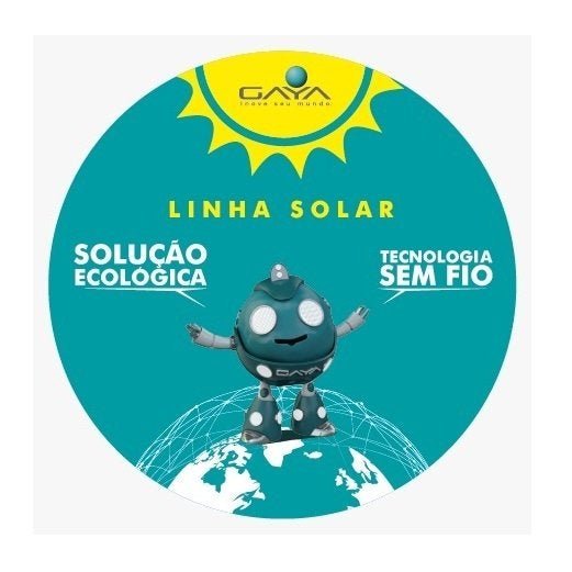 Luminária Solar LED Prisma Sensor Presença e Luz Balizador - 3000K - 6