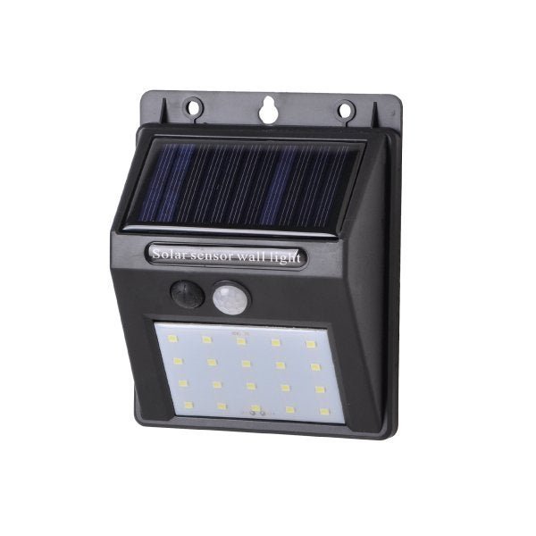 Luminária Solar Sensor de Presença e Luz Balizador 20 Leds - 3000K