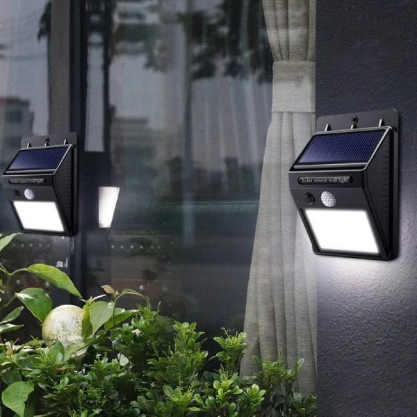 Luminária Solar Sensor de Presença e Luz Balizador 20 Leds - 3000K - 5