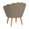 Poltrona Decorativa para Sala de Estar Charm Suede Cappuccino - Montanaris Decor MD MONTANARIS DECOR - 2