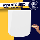 Ver imagem 1 de Assento Tampa Vaso Sanitário Lírio Fiori Almofadado Branco Durín
