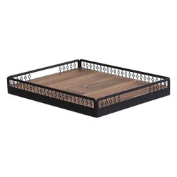 Mesa de Canto Para Sala Dobrável Com Bandeja Preto Fosco - 7