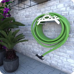Suporte Enrolador De Mangueira De Jardim Classic Branco - 3