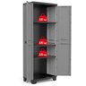 Armário Multiuso Plástico Stillo Alto Cinza Preto Keter - 3