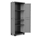 Ver imagem 2 de Armário Multiuso Plástico Stillo Alto Cinza Preto Keter