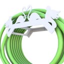 Ver imagem 1 de Suporte Enrolador De Mangueira De Jardim Passaro Branco