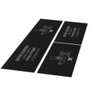 Ver imagem 2 de Jogo Tapete Cozinha Preto Algodão Antiderrapante 3 Peças Chefe Cinza