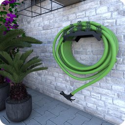 Suporte Enrolador De Mangueira De Jardim Tulipa Preto - 3
