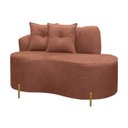 Ver imagem 1 de Sofá Namoradeira Orgânico Grécia 3 Lugares 180cm Bouclê:bouclê Terracota