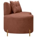Ver imagem 3 de Sofá Namoradeira Orgânico Grécia 3 Lugares 180cm Bouclê:bouclê Terracota