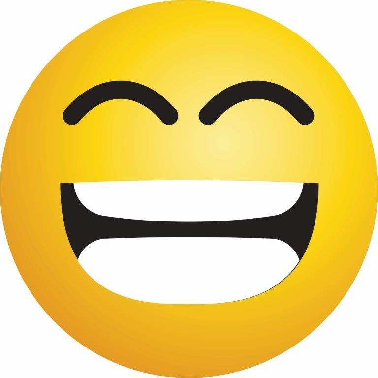 Adesivo de Parede Emoji Sorrindo | MadeiraMadeira