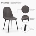 Ver mais imagens de Cadeira Estofada Decorativa Decor Sala de Jantar Charles