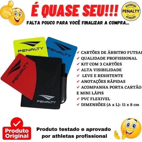 Cartão De Arbitro Futsal Penalty - 4