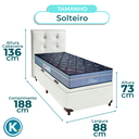 Ver imagem 3 de Kit Cama Box Bau + Cabeceira + Colchão Solteiro Molas Ensacadas - Petrus - Paropas