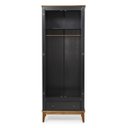 Ver imagem 2 de Guarda Roupa Colonial Preto de Madeira - 2 Portas 1 Gaveta