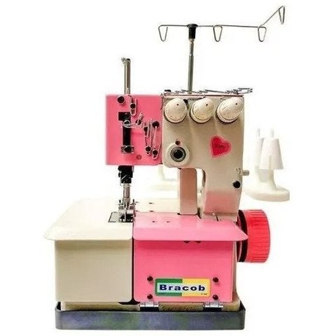 Galoneira Bracob 3 Agulhas Rosa-110 Ou 220v Volatgem: 110v