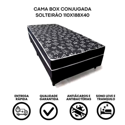 Cama Box Solteirão Conjugada 110x188 - 3