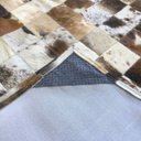 Ver imagem 3 de Tapete de Couro Marrom Malhado Escuro 2,00x2,80 C/b Peças 10x10