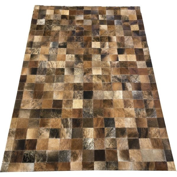 Tapete de Couro Marrom Exótico 1,00x1,50 sem Bordas