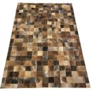 Ver imagem 1 de Tapete de Couro Marrom Exótico 1,00x1,50 sem Bordas