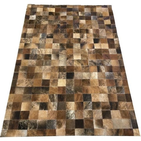 Tapete de Couro Marrom Exótico 1,00x1,50 sem Bordas