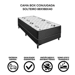 Cama Box Solteiro Conjugada 88×188 cm - 6