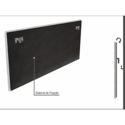 Cabeceira King 1,95m Painel Em Corino Branco - 2