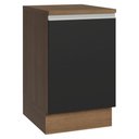 Ver imagem 1 de Balcão de Cozinha 50cm 1 Porta Rustic/preto Glamy Madesa