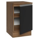 Ver imagem 6 de Balcão de Cozinha 50cm 1 Porta Rustic/preto Glamy Madesa