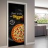 Adesivo Para Porta Tudo Acaba Em Pizza- 63X210Cm - 1