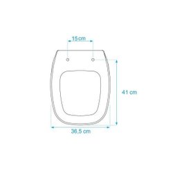Assento Sanitário Poliéster Fit Branco - Celite - 3