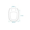 Ver imagem 3 de Assento Sanitário Poliéster Fit Branco - Celite