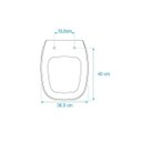 Ver imagem 3 de Assento Sanitário Poliéster Savary Branco - Eternit