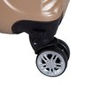 Mala de Bordo Pequena para Viagem em Abs Yins Ys21110 Cadeado Integrado Rodas Duplas Champagne - 5