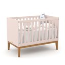 Ver imagem 5 de Jogo de Quarto Infantil Unique com Cômoda 3 Gavetas e Berço Rosê/eco Wood - Matic Móveis