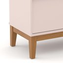 Ver imagem 4 de Jogo de Quarto Infantil Unique com Cômoda 3 Gavetas e Berço Rosê/eco Wood - Matic Móveis