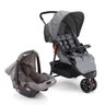 Travel System Carrinho de Bebê com Bebê Conforto Voyage Delta 0 a 15 Kg Cinza Mescla - 1
