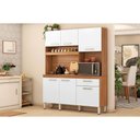 Ver imagem 1 de Cozinha Compacta Kit Álamo C/ 6 Portas e 1 Gaveta 160cm Amendola/branco - Demóbile