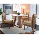 Ver imagem 1 de Conjunto Sala de Jantar Grécia 4 Cadeiras Hera Chanfro Premium Lj Móveis