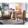 Conjunto Sala de Jantar Grécia 4 Cadeiras Hera Chanfro Premium Lj Móveis - 1