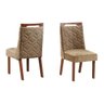 Conjunto Sala de Jantar Grécia 4 Cadeiras Hera Chanfro Premium Lj Móveis - 6