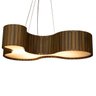 Luminária Pendente de Madeira Orgânico Imbuia escura 80 cm - 1