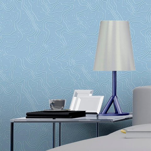 Papel de Parede Topografia 3d 3 Arte Destaque 2 Metros
