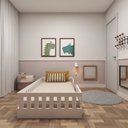 Ver mais imagens de Cama Infantil Montessoriana Solteiro Sol Ii Branco